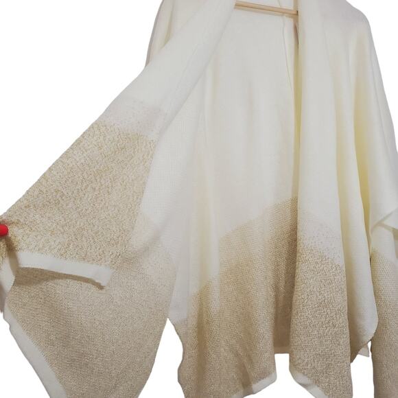 NWT KMart | Ombre Subtle Sparkle Waterfall Ponch Coverup - Picture 4 of 6